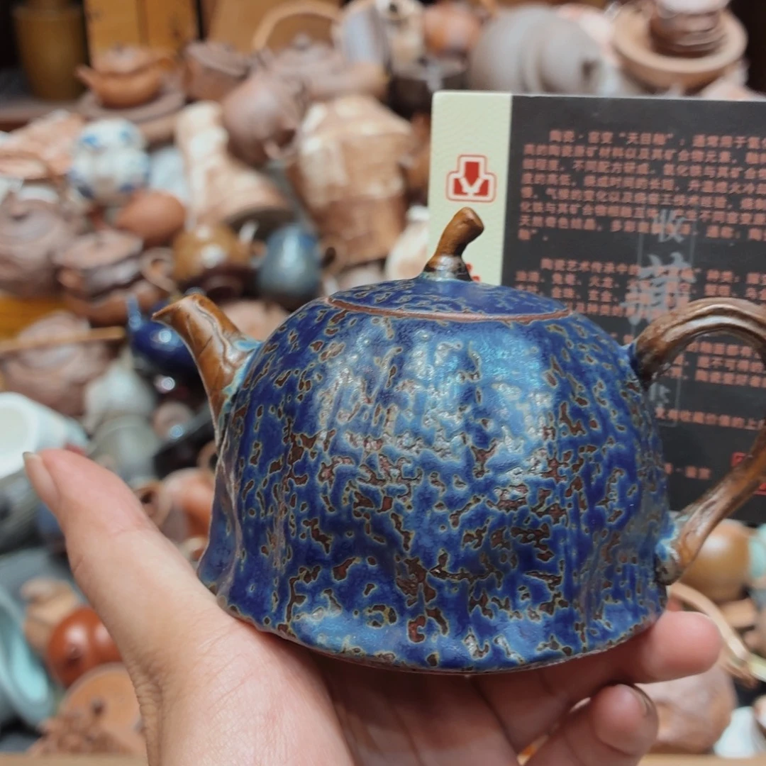 柴烧老岩泥高温茶器皿