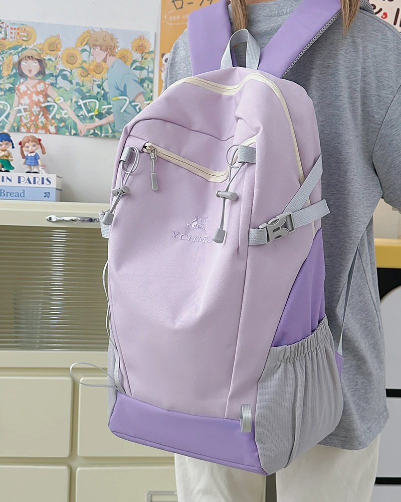 大容量户外通用旅游双肩背登山徒步防泼水旅行包初中高中学生书包