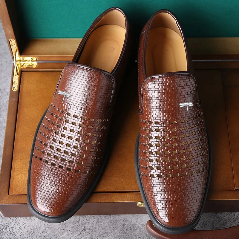 男士正品夏季镂空休闲透气车缝线洞洞鞋鞋子韩版凉鞋休闲皮鞋男鞋