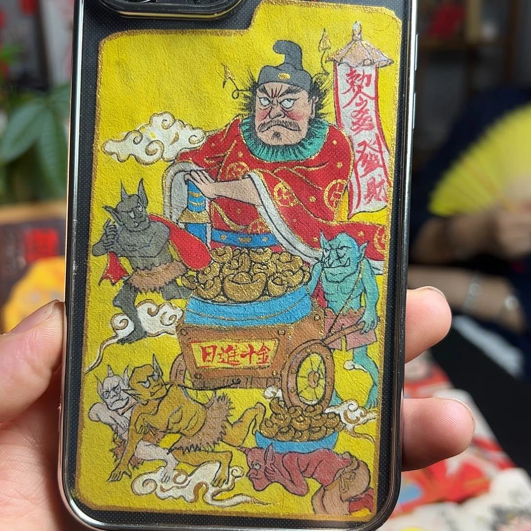 可***爱纯手绘钟馗文创画画