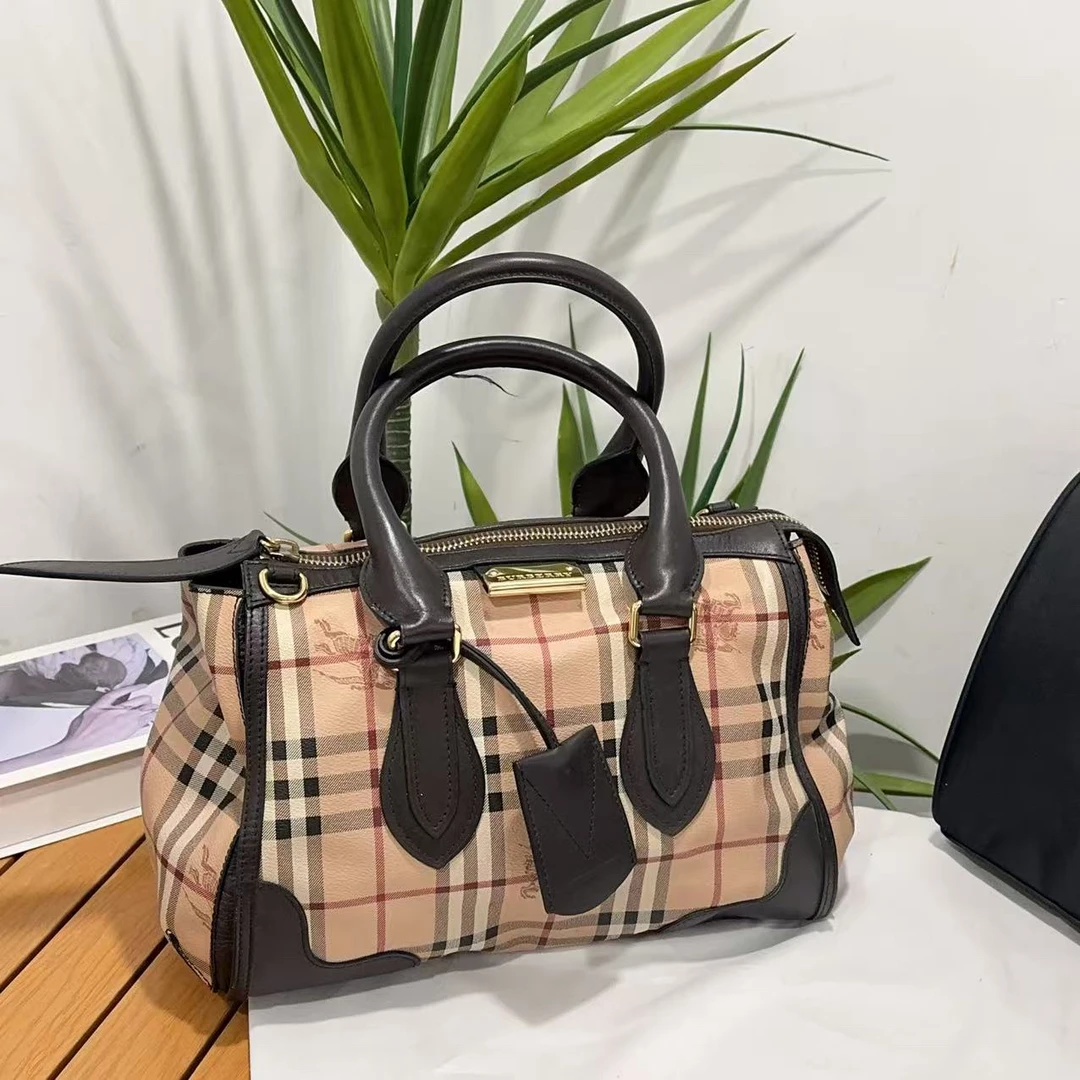 95新 BURBERRY/博柏利 巴宝莉手提波士顿/聪聪