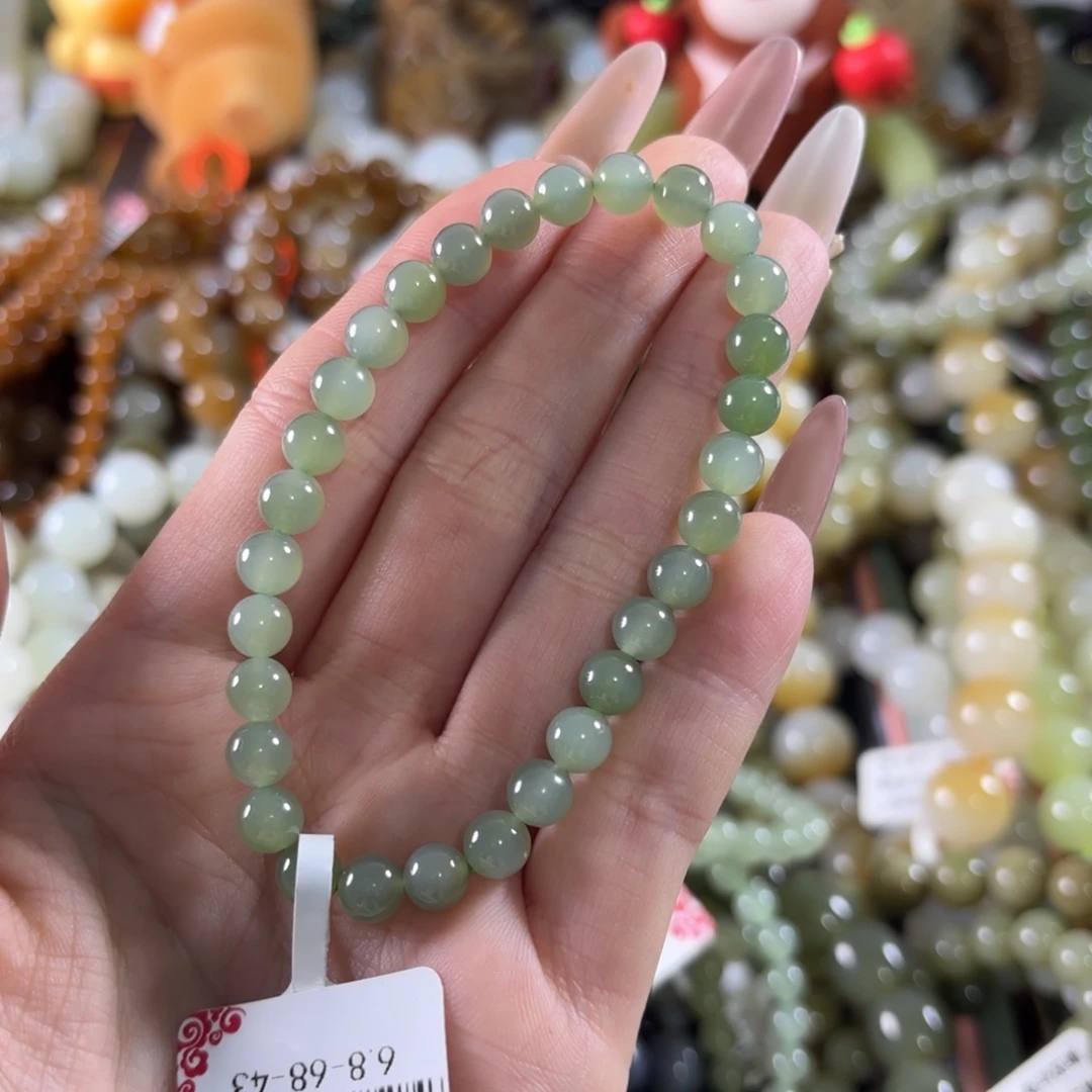 和田玉未镶嵌手链166