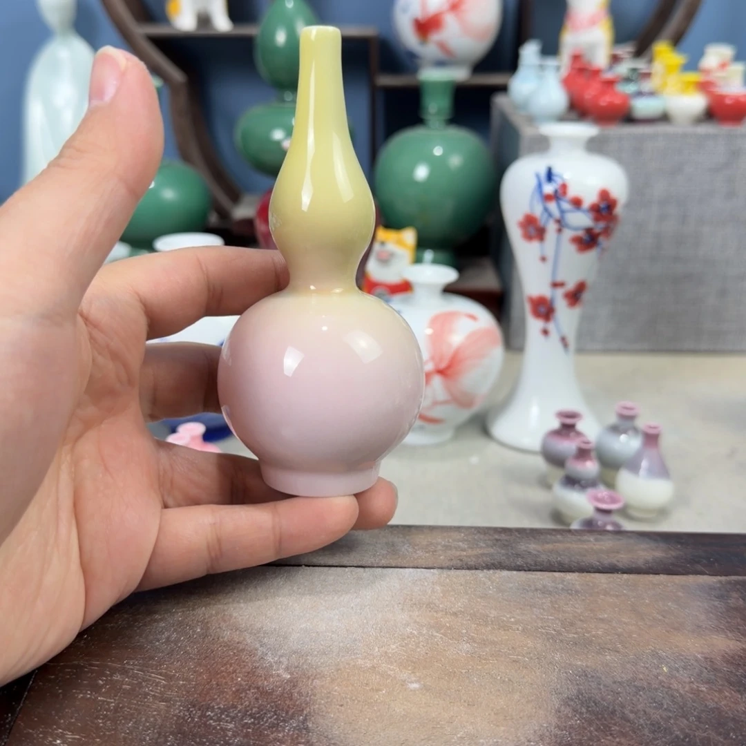 陶瓷手工小花器摆件