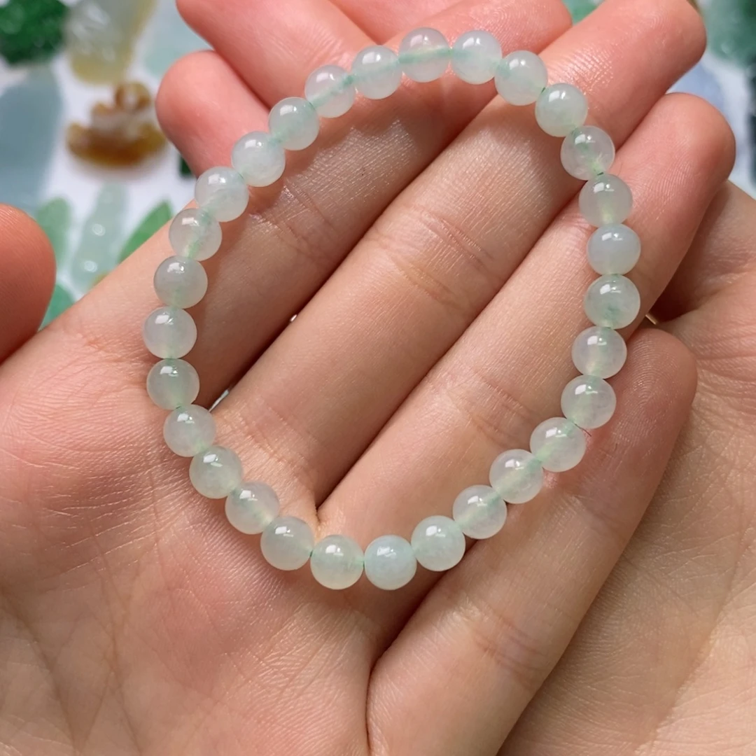 翡翠未镶嵌颈饰手串