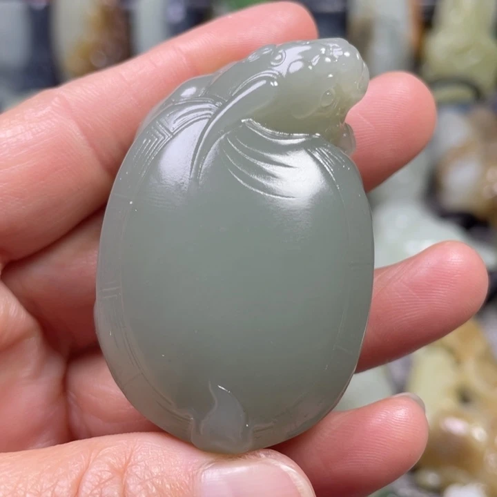 和田玉未镶嵌挂件