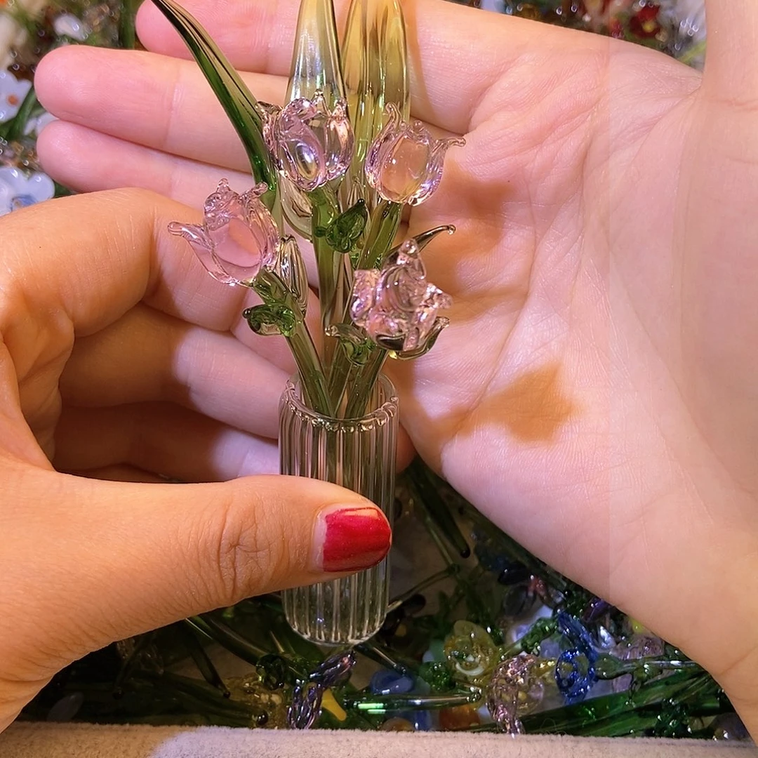 琉璃手工艺品透粉