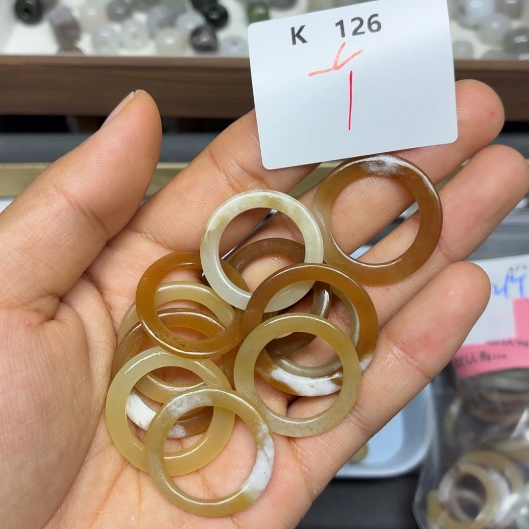 和田玉未镶嵌珠宝半成品K126