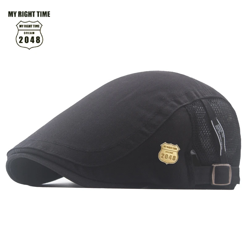 男士前进帽高级感贝雷帽子男款透气户外新款速干帽休闲防晒鸭舌帽