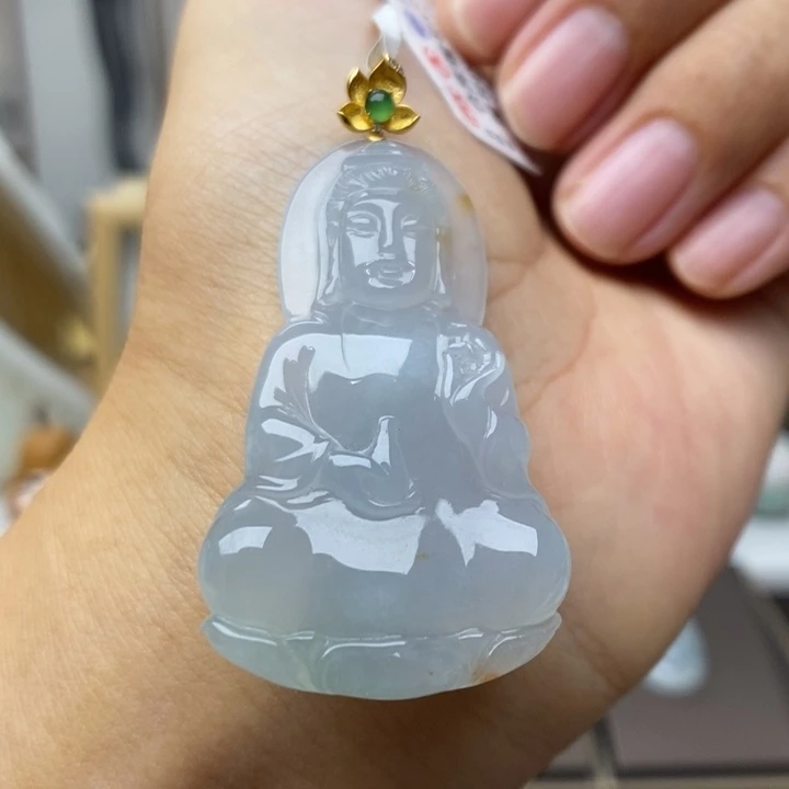 【闪购商品】颈饰18K金镶嵌翡翠46