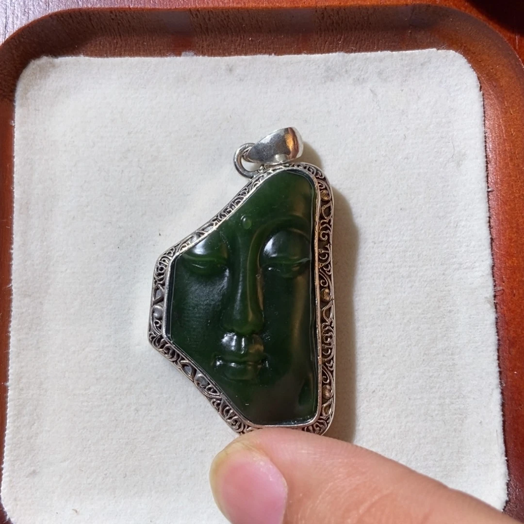 和田玉未镶嵌挂件