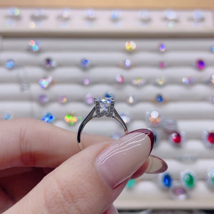 莫桑石非金属下单备注圈口