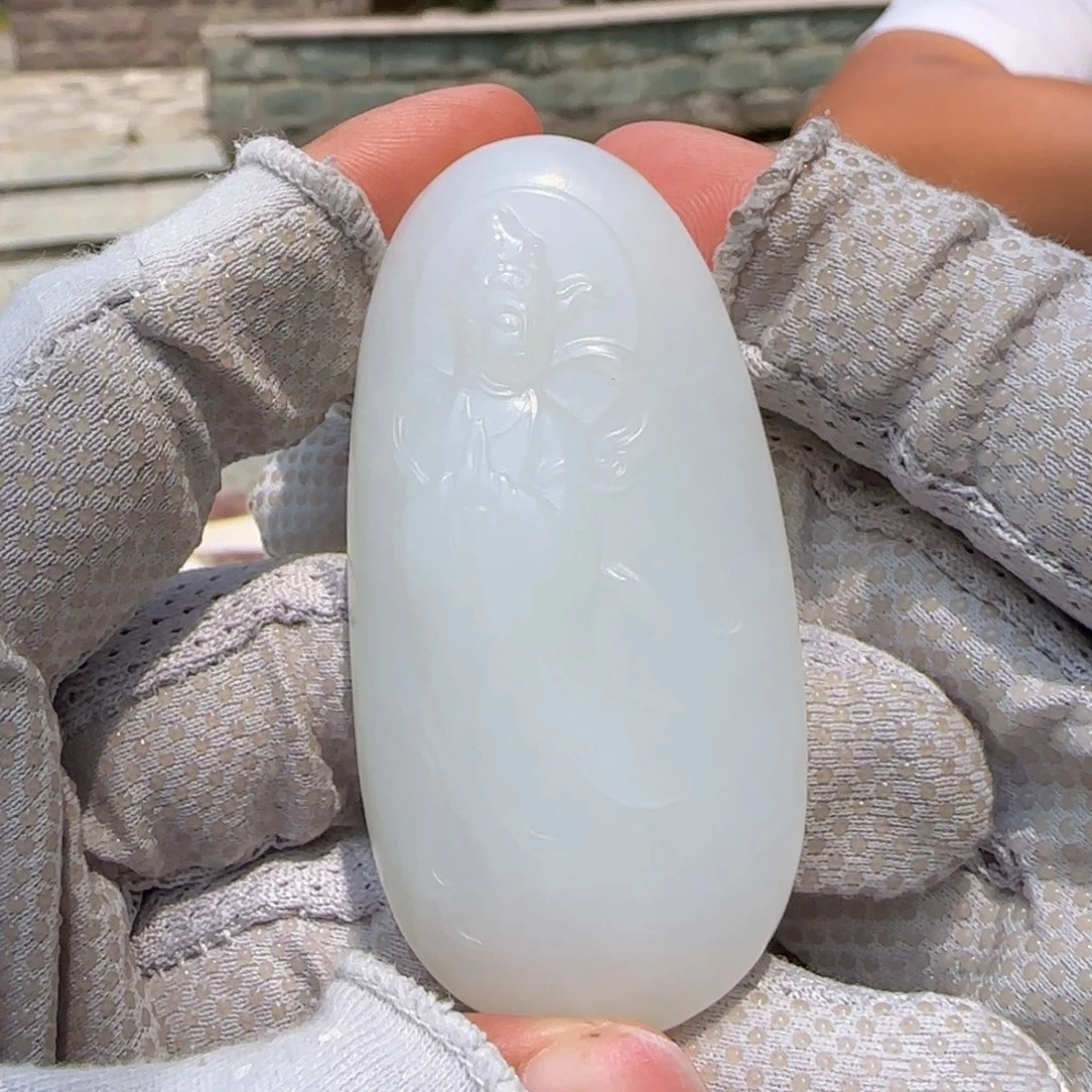 和田玉未镶嵌颈饰45