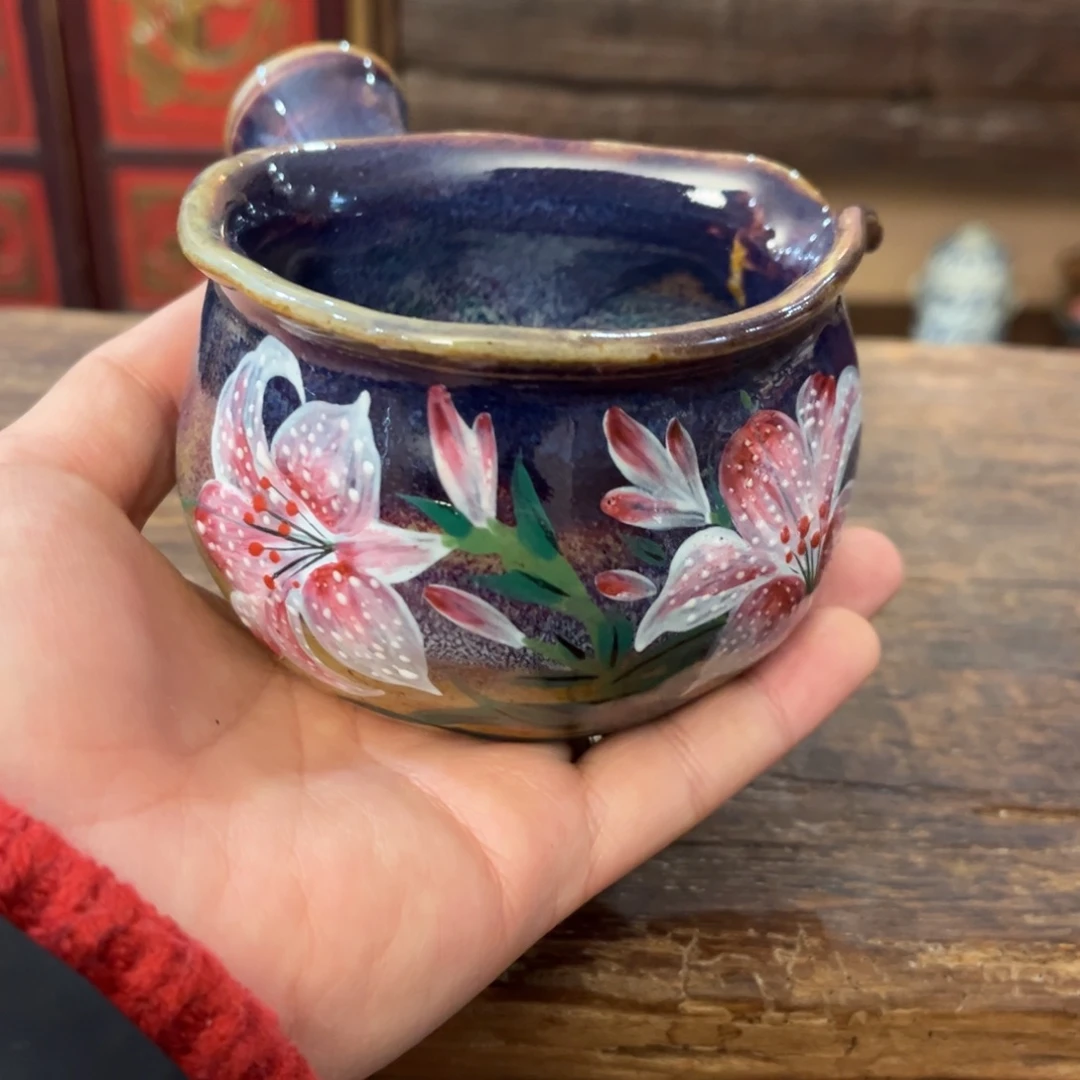 柴烧手工手绘陶瓷