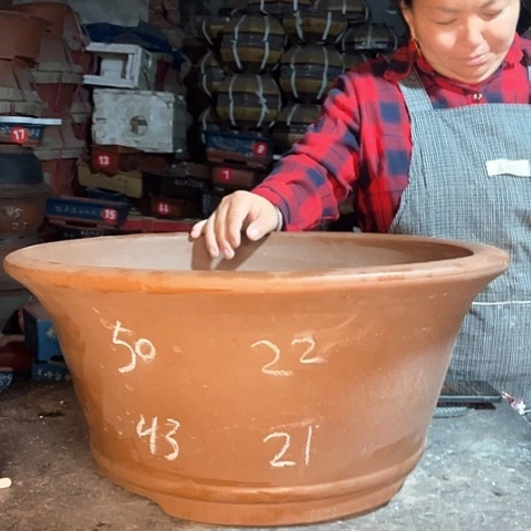 紫砂花盆大碗盆一个