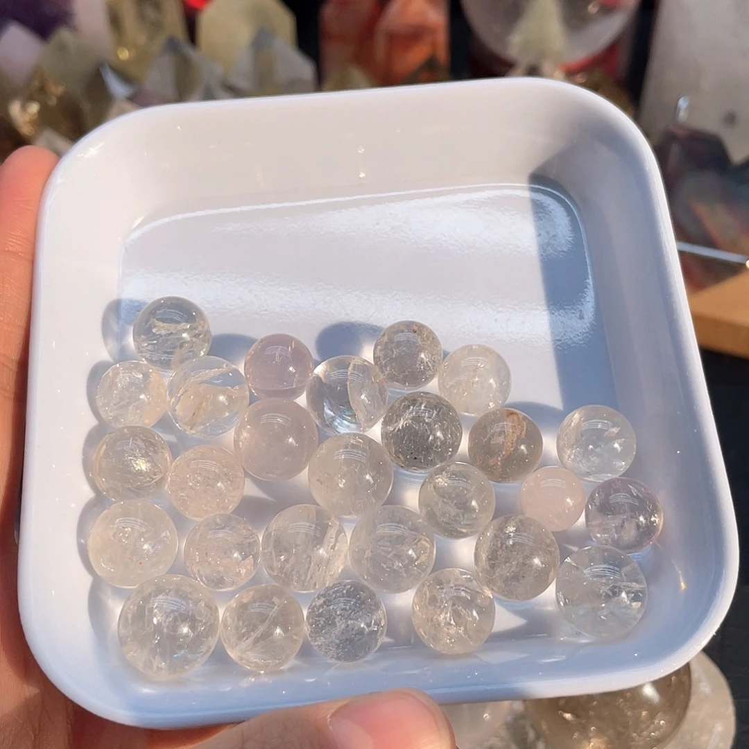 珠宝半成品未镶嵌水晶1白水晶单株卡1.3mm