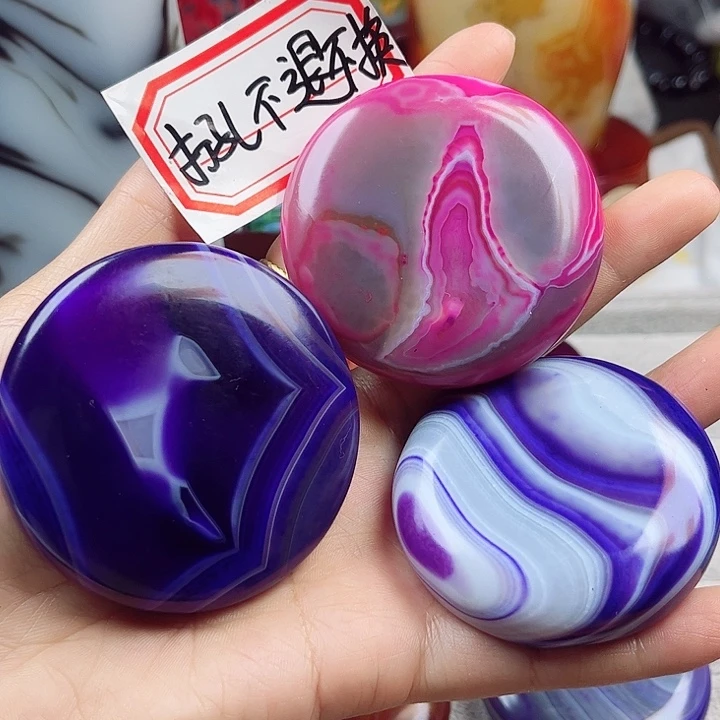 用***6玛瑙/玉髓未镶嵌耳环