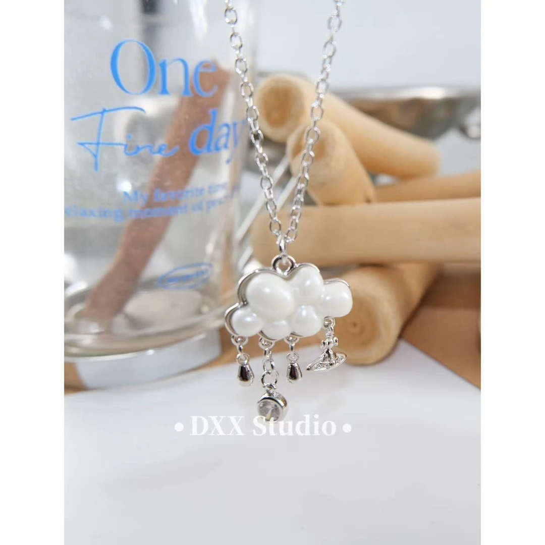 铜合金项链 小众设计云朵百搭设计师款项链45596