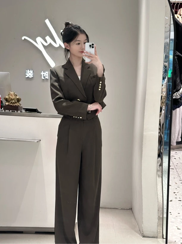 Lily截断式西装外套