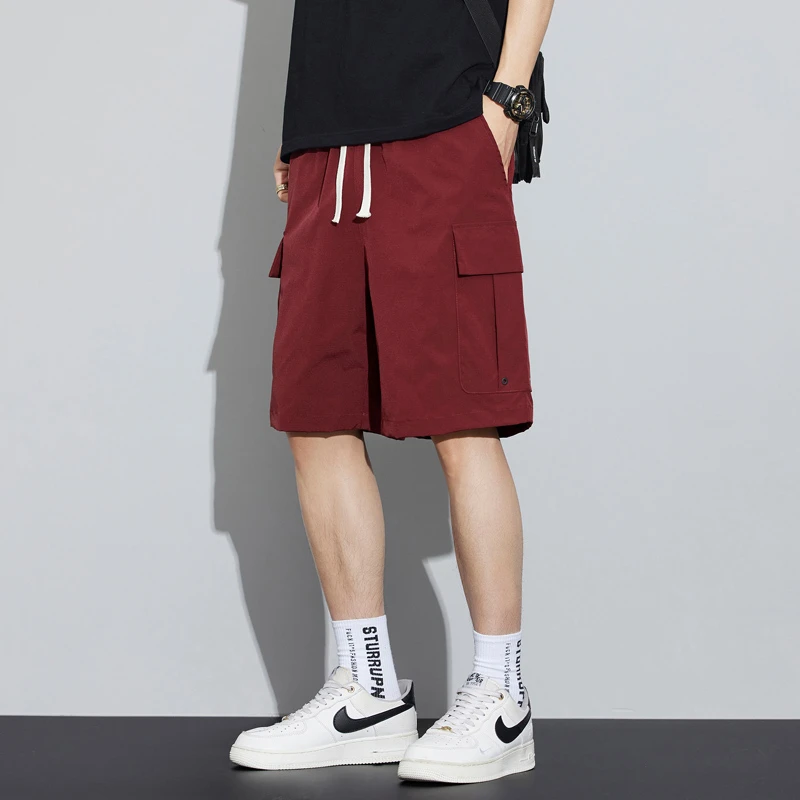 美式工装短裤男士夏季薄款五分裤纯色百搭宽松潮流休闲运动中裤
