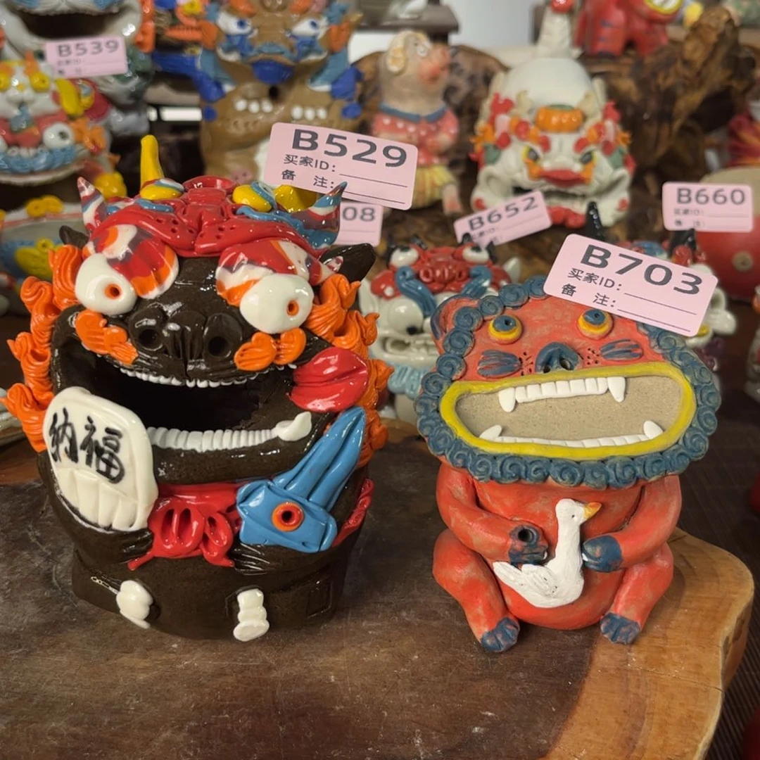 泥塑娜**福纯手工茶宠摆件