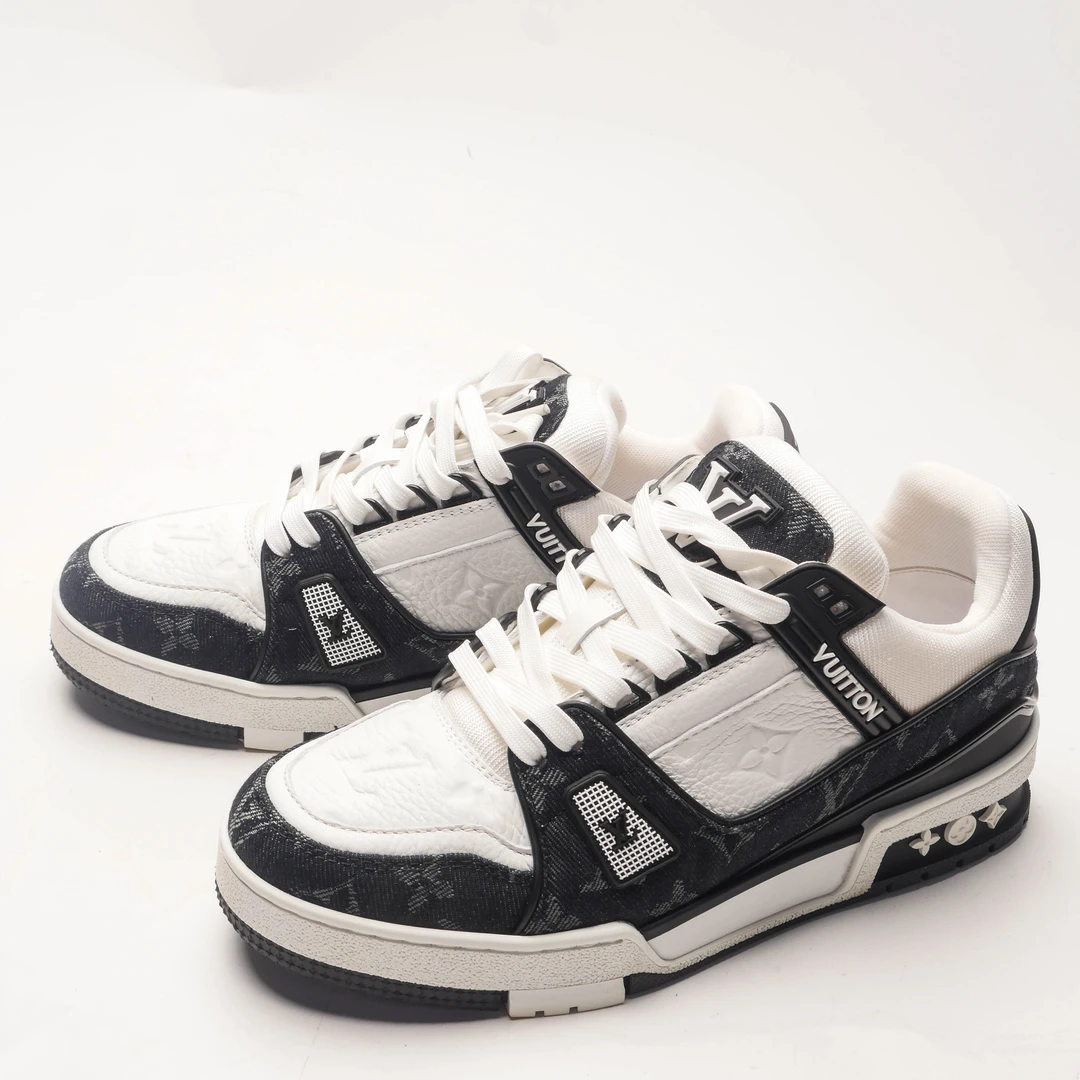 95新 LouisVuitton/路易威登 /37/黑白trainer运动板鞋/98新