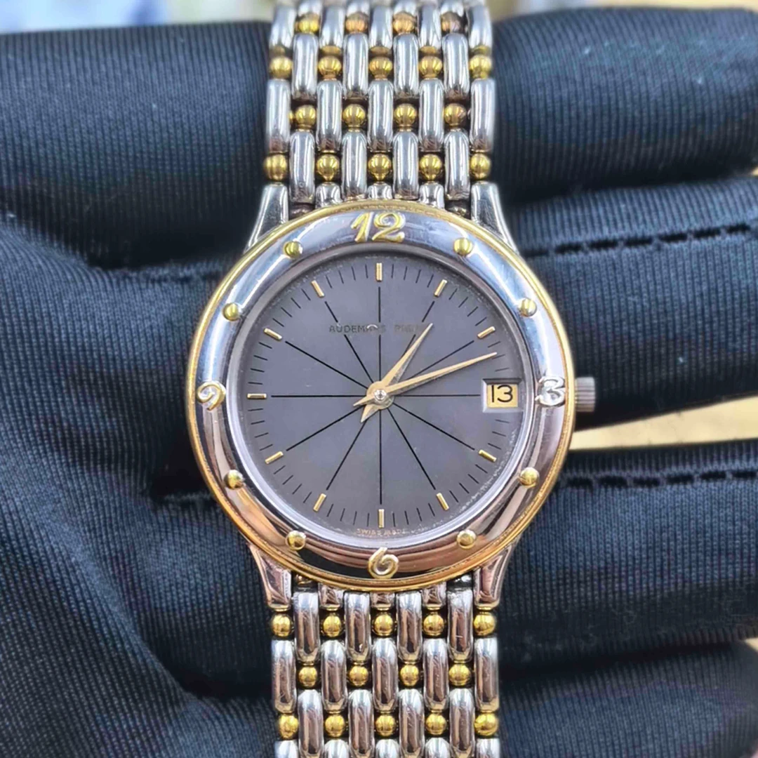 99新 Audemars Piguet/爱彼 子午线34灰盘条丁 单表