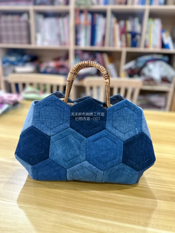 『模版』浅沫手作祖母拼布包模版手工图纸有视频教程