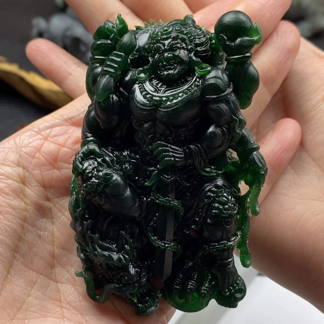 炎***主定制翡翠未镶嵌大黑天