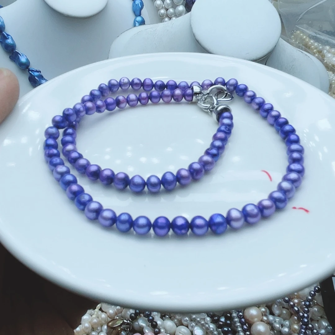 淡水珍珠颈饰钛钢玮**号