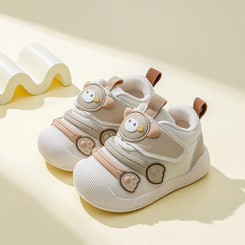 Ginofu2025秋季新款宝宝学步鞋防滑软底休闲百搭男女童透气机能鞋