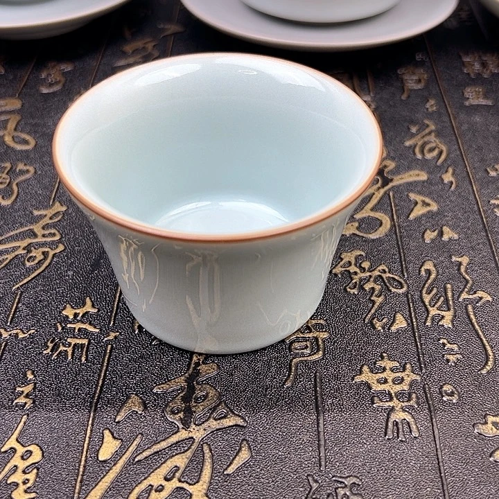汝瓷天青釉马蹄杯