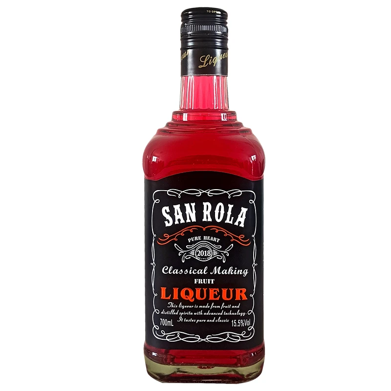 圣罗拉蔓越莓利口酒水果味700ml大瓶装15.5度微醺晚安小甜酒吧