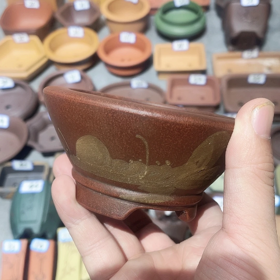 紫砂小盆8.5*4.5cmmm