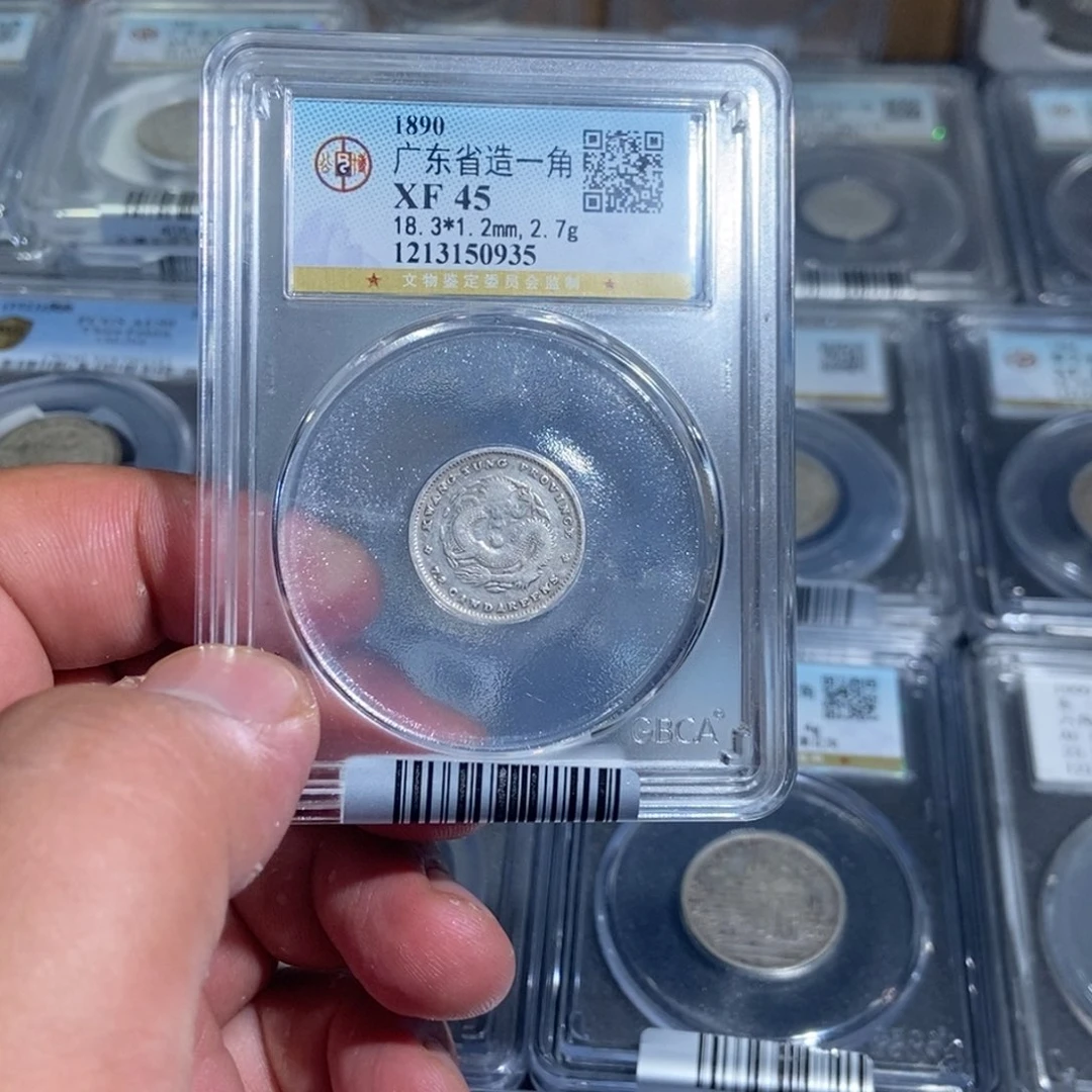 银呲*皮大头广东一角龙一枚0935