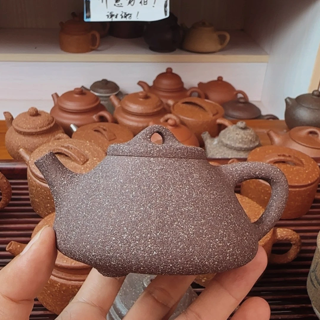 随***名茶壶紫砂四十桃花泥洗砂子冶150cc