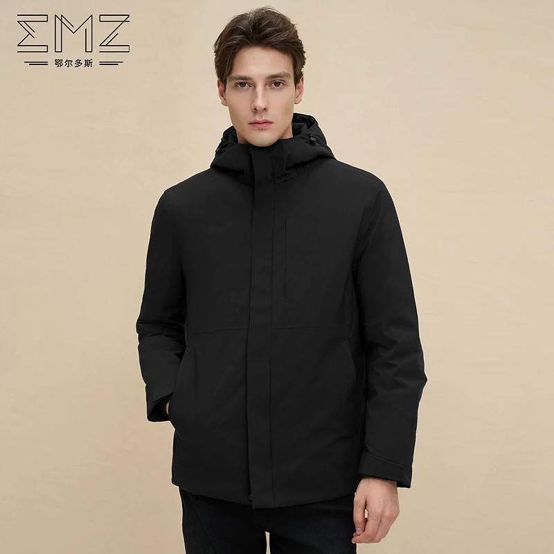 EMZ鄂尔多斯【白鹅绒】羽绒服冬季保暖鹅绒服男装羽绒袄8837874029