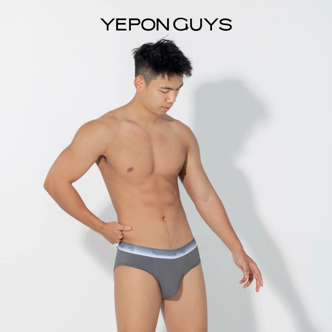 YeponGuys渐变男士冰丝内裤运动舒适大码透气螺纹男士内裤性感