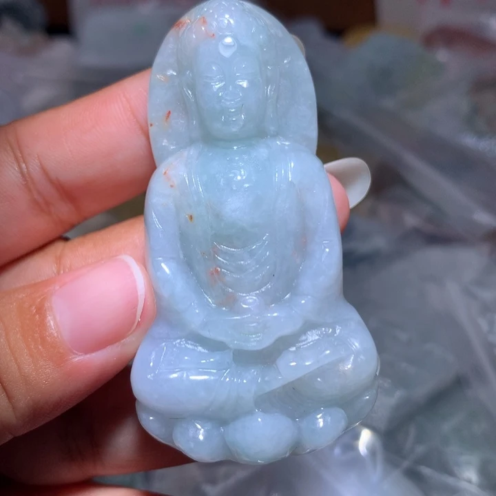 翡翠未镶嵌颈饰保真天然A货翡翠
