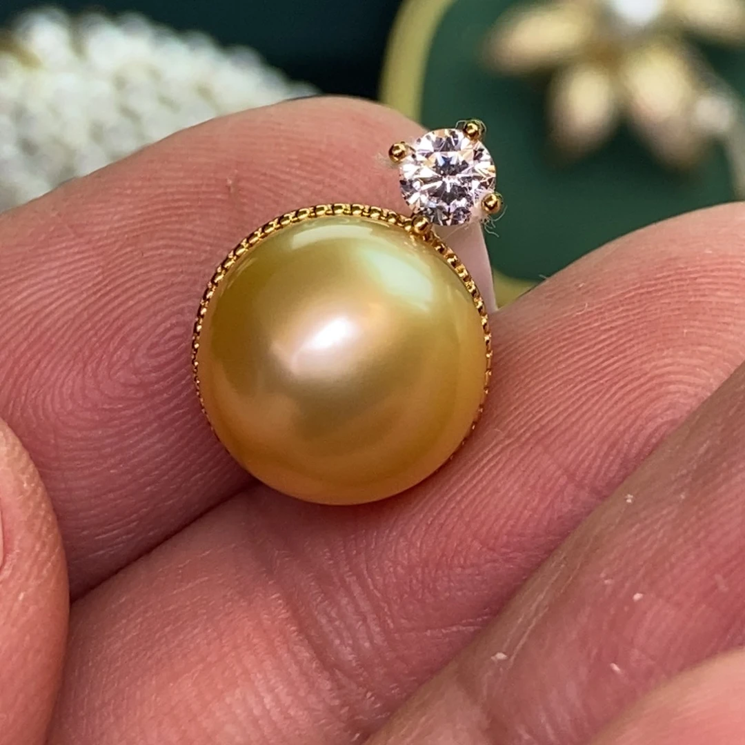 颈饰银S925镶嵌海水珍珠