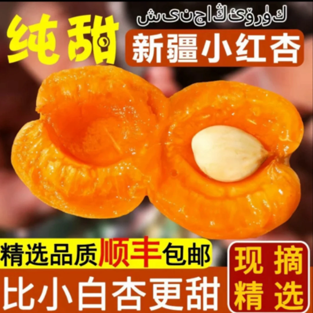【顺丰包邮】新疆吊干杏净重3斤软硬两吃新鲜采摘坏果包赔新疆维吾尔自治区