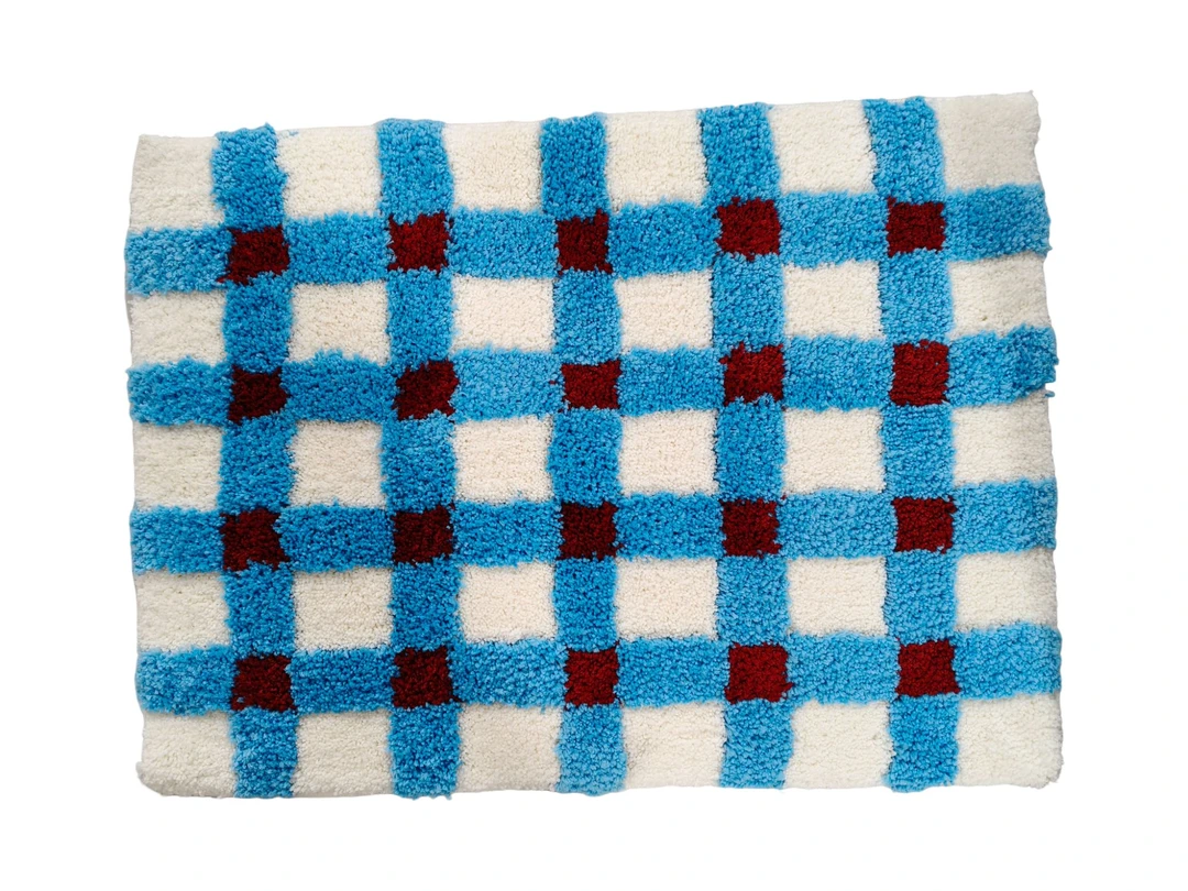 50*70cm简约卫生间浴室植绒吸水地垫防滑簇绒柔软床边毯