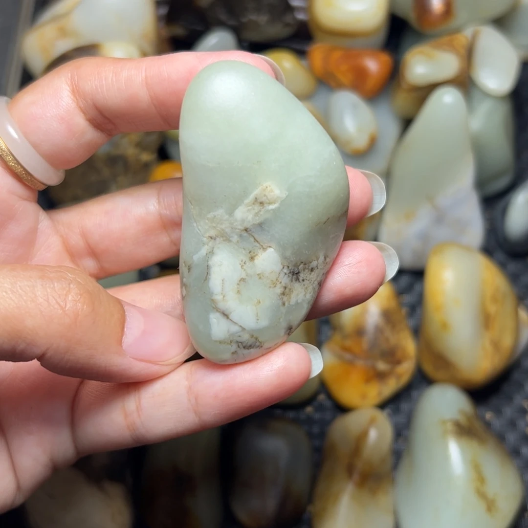 和田玉未镶嵌挂件43