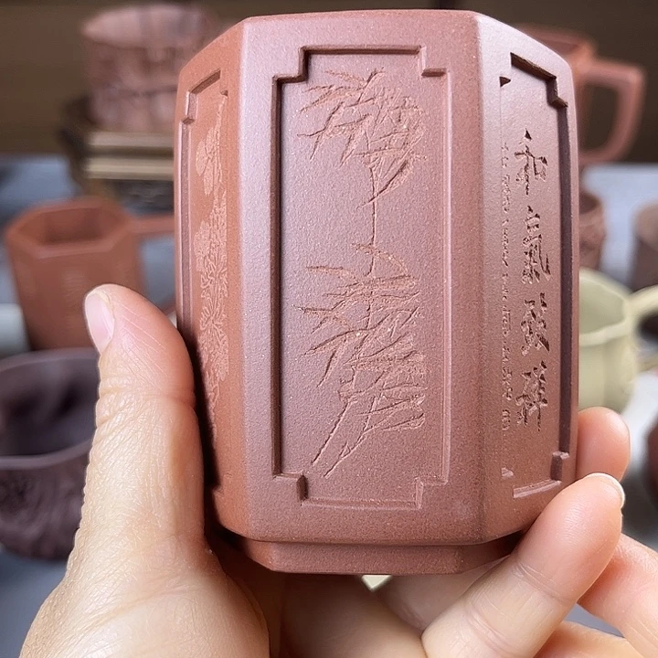 L***y紫砂茶杯全手主人杯容量160