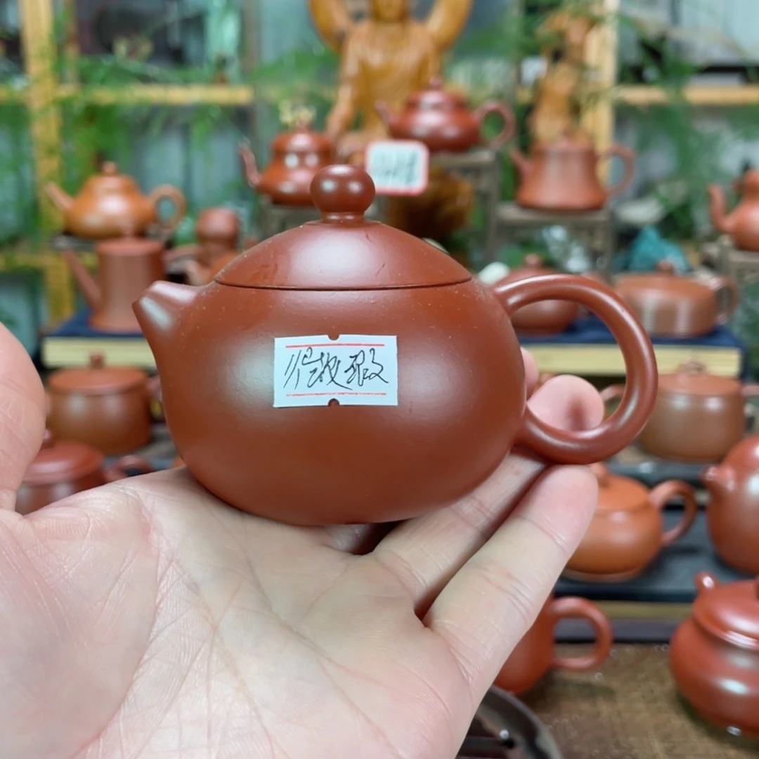 紫砂茶壶云****乐朱泥西施