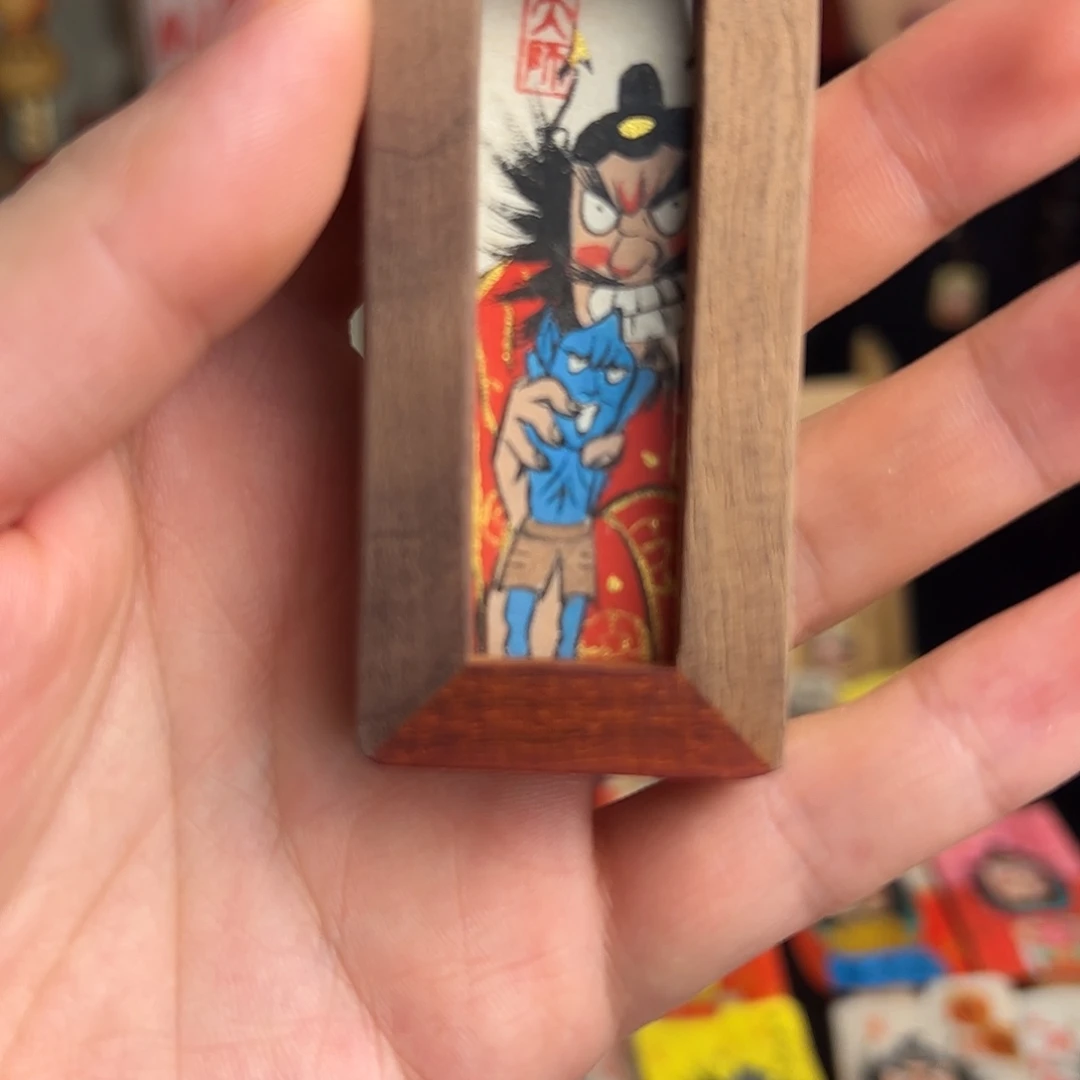 小***蝶纯手绘钟馗文创画