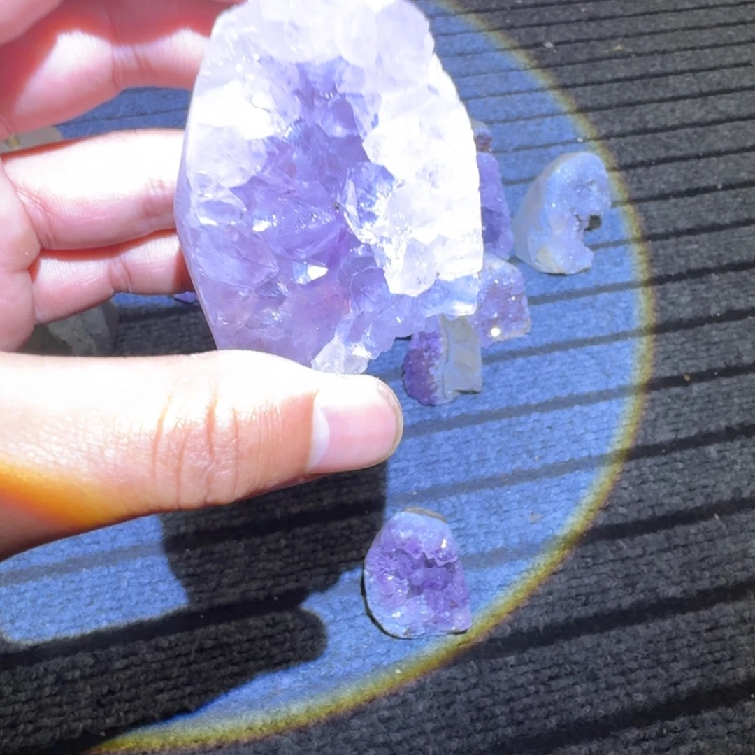 银S925镶嵌大型摆件（非配饰）紫晶