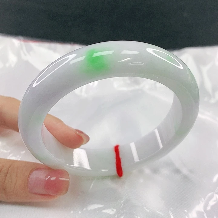 翡翠未镶嵌手镯圈57，40156