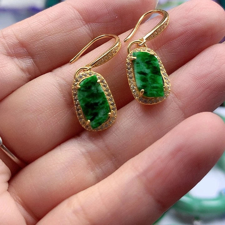 颈饰银S925镶嵌翡翠翡翠