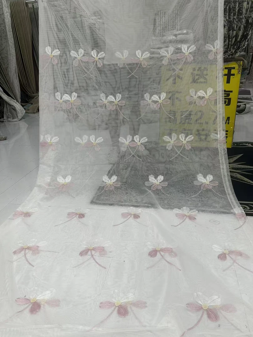 成品高端纱帘 六米对开高度两米七两片三米 （1）