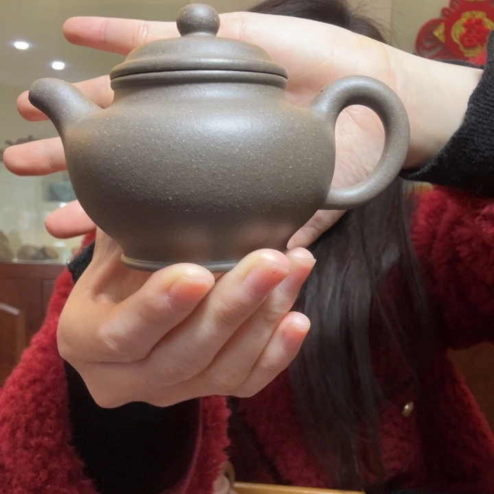 紫泥茶壶天青小掇只国工半手150cc
